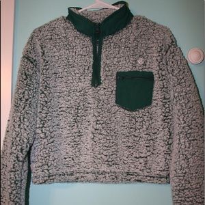 PacSun Half Zip Sherpa Pullover!